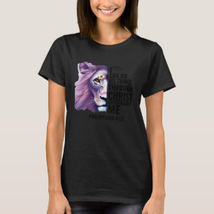Camiseta Puedo hacer todas las cosas a través de los fieles