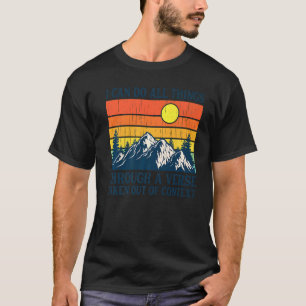 Camiseta Puedo hacer todas las cosas a través de un verso s