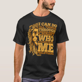 Camiseta Puedo hacer todas las cosas a través del León Cris
