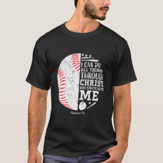 Camiseta Puedo Hacer Todas Las Cosas El Béisbol Regalos A L