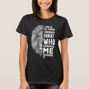 Camiseta Puedo hacer todas las cosas por Cristo León religi