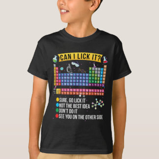Camiseta ¿Puedo Lamer la Tabla Periódica Química Ciencia Di
