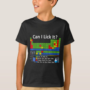 Camiseta ¿Puedo Lamerlo Tabla Periódica de los Elementos Pr