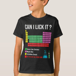 Camiseta ¿Puedo Lamerlo Tabla Periódica de los Elementos Pr