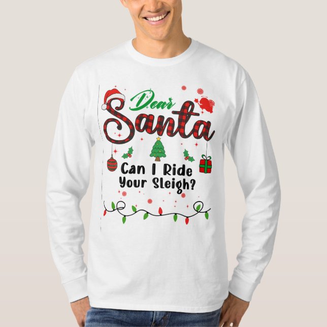 Camiseta ¿Puedo Montar En Su Sleigh Matando Navidades Queri (Anverso)