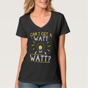 Camiseta ¿Puedo obtener una bombilla de luz eléctrica de va