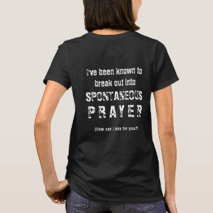 Camiseta ¿Puedo Orar Por Ti Oración Espontánea Cristiana
