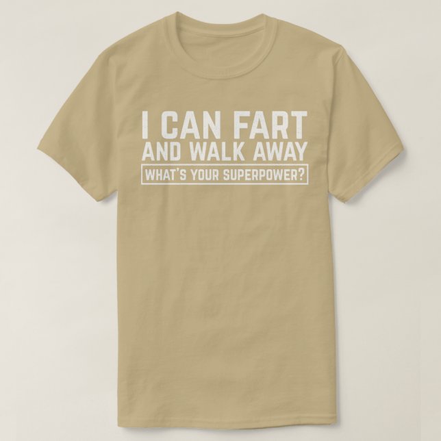 Camiseta Puedo Parar Y Alejarme De Lo Que Es Su Superpoder (Diseño del anverso)