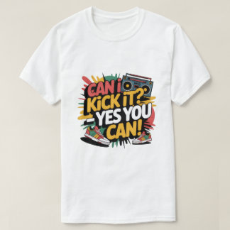 Camiseta ¿Puedo patearlo? Sí, puedes hacerlo Camiseta, Gráf
