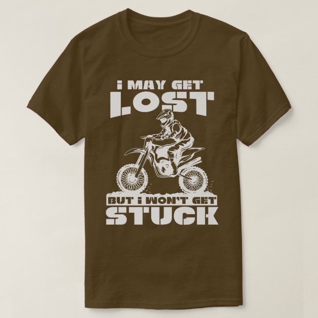 Camiseta Puedo perder, pero no voy a estar atascado en moto (Diseño del anverso)