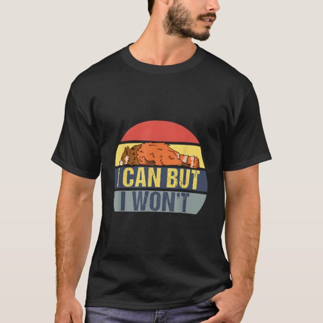 Camiseta Puedo Pero No Voy A Rojo Panda (Anverso)
