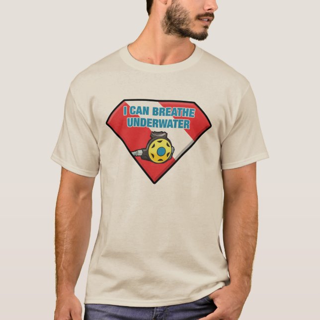 Camiseta Puedo respirar bajo el agua (Anverso)