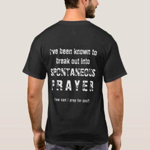 Camiseta ¿Puedo Rezar Por Ti Oración Espontánea Cristiana?