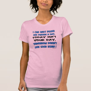 Camiseta Puedo satisfacer solamente a una persona un humor
