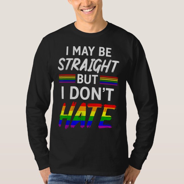 Camiseta Puedo Ser Directo Pero No Odio El Apoyo Al Lgbt P (Anverso)