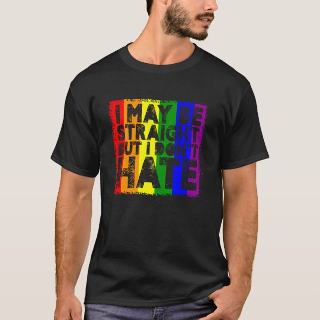 Camiseta Puedo ser franco pero no odio el apoyo del Orgullo (Anverso)