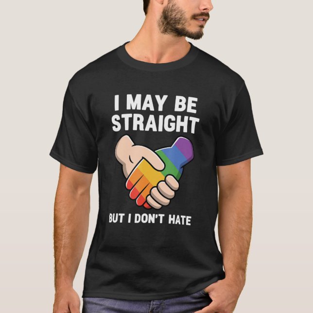 Camiseta Puedo ser franco pero no odio el arcoiris de Lgbtq (Anverso)