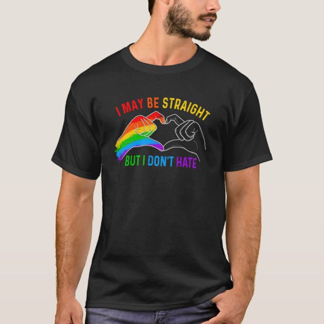 Camiseta Puedo ser franco pero no odio las lesbianas gay LG (Anverso)