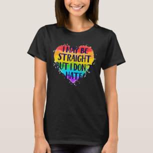 Camiseta Puedo ser heterosexual pero no odio a LGBT Gay Les