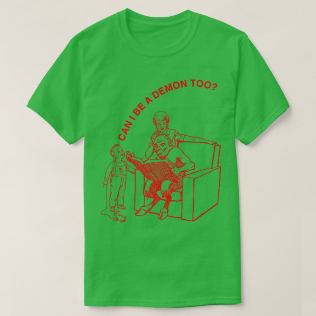 Camiseta ¿PUEDO SER TAMBIÉN UN DEMONIO DE Gótico? (Diseño del anverso)