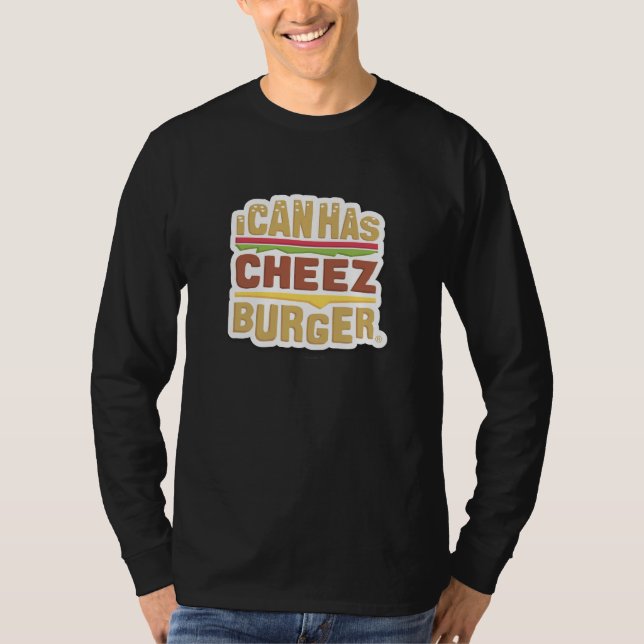 Camiseta Puedo tengo Cheezburger (la sombra) (Anverso)