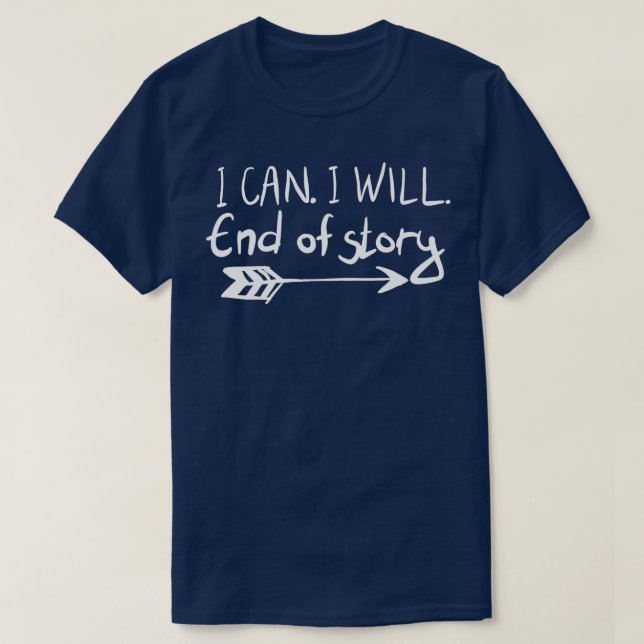 Camiseta Puedo terminar la historia (Diseño del anverso)