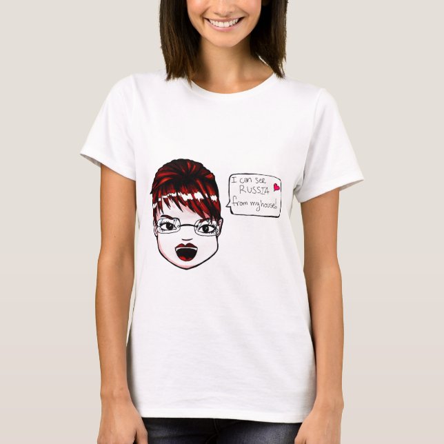 Camiseta Puedo ver Rusia… (Anverso)