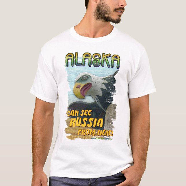 Camiseta Puedo ver Rusia de aquí (Anverso)