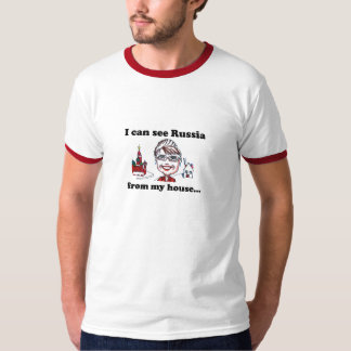 Camiseta Puedo ver Rusia de mi casa