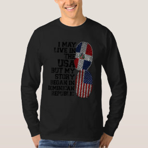 Camiseta Puedo vivir en EEUU pero la historia en República