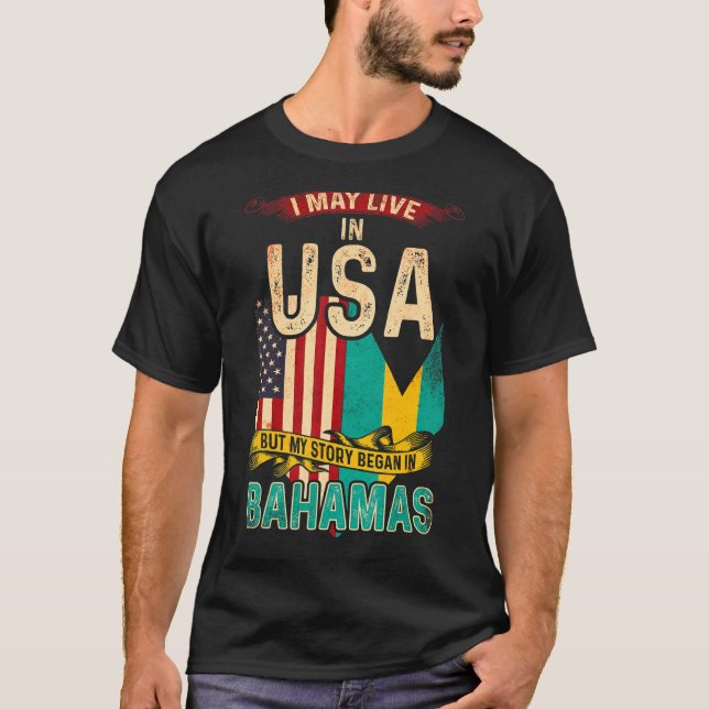 Camiseta Puedo Vivir En Eeuu Pero Mi Historia Comenzó En Ba (Anverso)