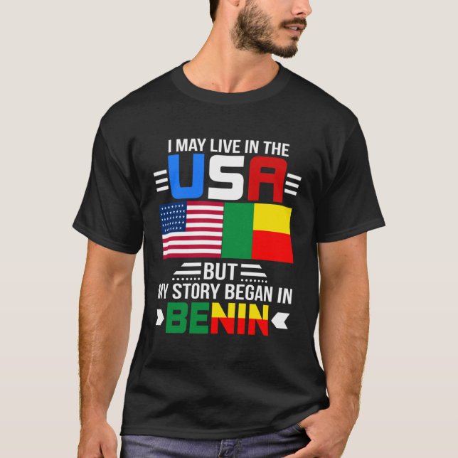 Camiseta Puedo Vivir En EEUU Pero Mi Historia Comenzó En Be (Anverso)
