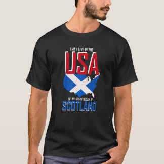 Camiseta Puedo Vivir En Eeuu Pero Mi Historia Comenzó En Es