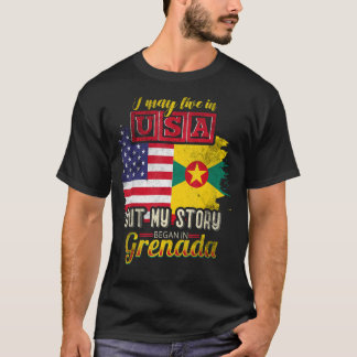 Camiseta Puedo Vivir En Eeuu Pero Mi Historia Comenzó En Gr