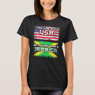 Camiseta Puedo Vivir En Eeuu Pero Mi Historia Comenzó En Ja