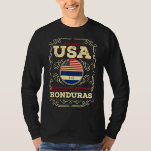 Camiseta Puedo Vivir En Eeuu Pero Mi Historia Empezó En Hon