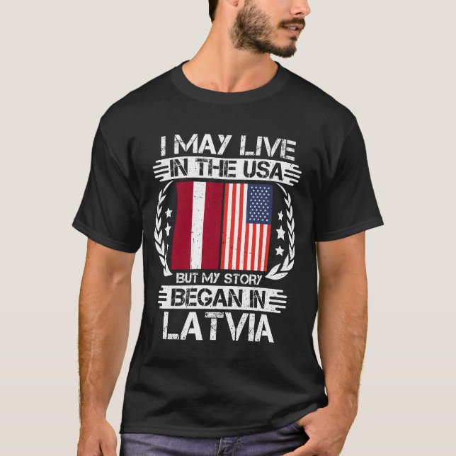 Camiseta Puedo Vivir En EEUU Pero Mi Historia Empezó En Let (Anverso)