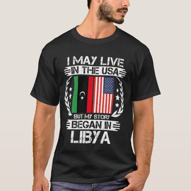 Camiseta Puedo Vivir En EEUU Pero Mi Historia Empezó En Lib (Anverso)