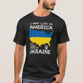Camiseta Puedo vivir en Estados Unidos pero me hicieron en
