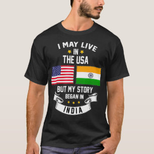 Camiseta Puedo Vivir En Estados Unidos Pero Mi Historia Com