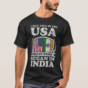 Camiseta Puedo Vivir En Estados Unidos Pero Mi Historia Com