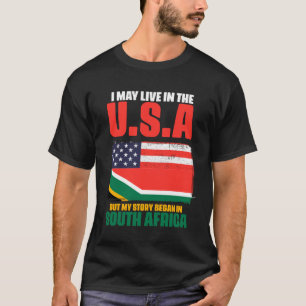 Camiseta Puedo vivir en Estados Unidos pero mi historia com