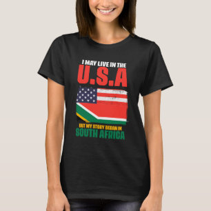Camiseta Puedo vivir en Estados Unidos pero mi historia com