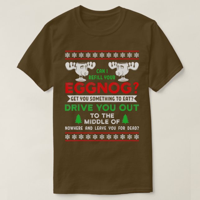Camiseta ¿Puedo volver a llenar tus Navidades de la familia (Diseño del anverso)