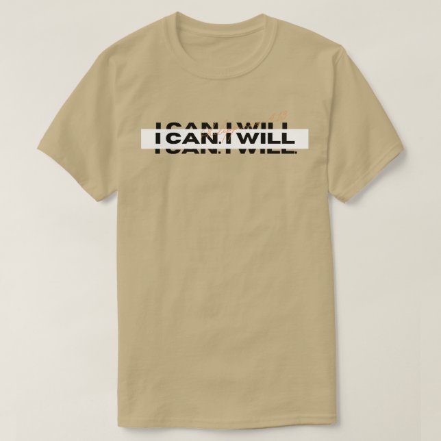 Camiseta Puedo y lo haré (Diseño del anverso)