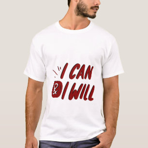 Camiseta puedo y voy a motivar el diseño
