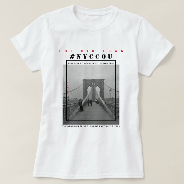 CAMISETA PUENTE BROOKLYN DE NYCCOU (Diseño del anverso)
