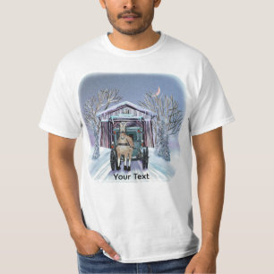 Camiseta Puente Cubierto de Invierno Amish