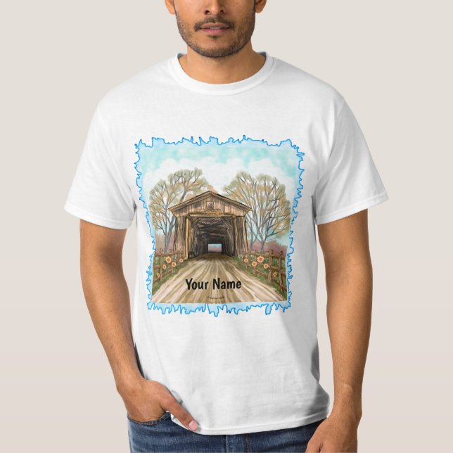 Camiseta puente cubierto de verano (Anverso)