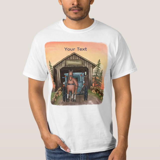 Camiseta Puente Cubierto Sunrise (Anverso)